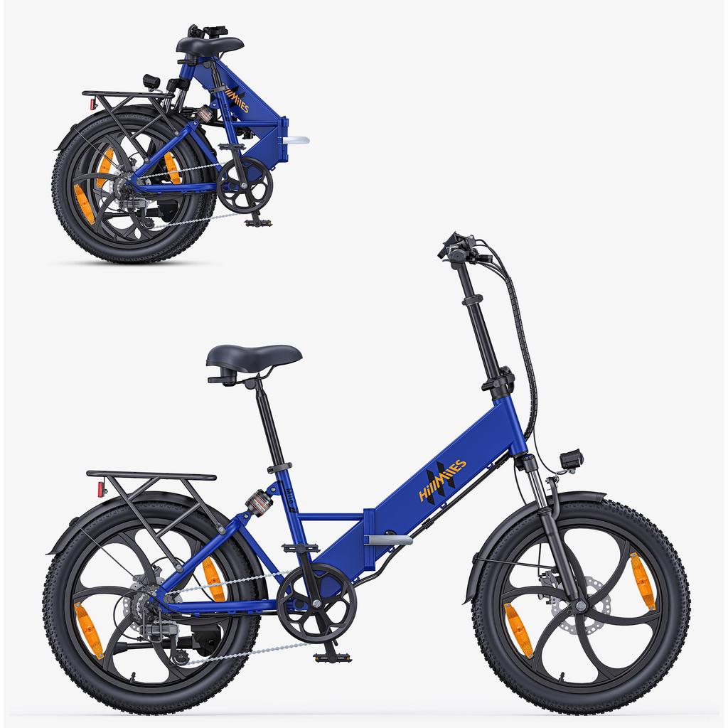 Hillmiles Mile 2 Складной электрический велосипед для городской езды 36V13Ah Аккумулятор 250W Двигатель 150KG Макс. Нагрузка 20-дюймовые колеса Электровелосипед для взрослых