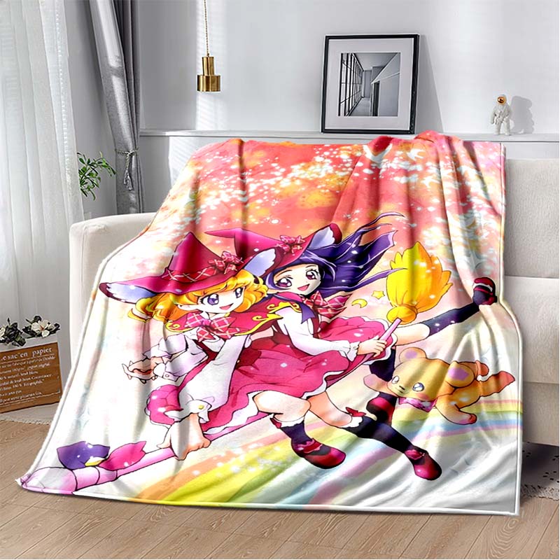 This 3D printed Pretty Cure soft plush blanket is made of flannel and is suitable for use in living rooms, bedrooms, beds, sofas