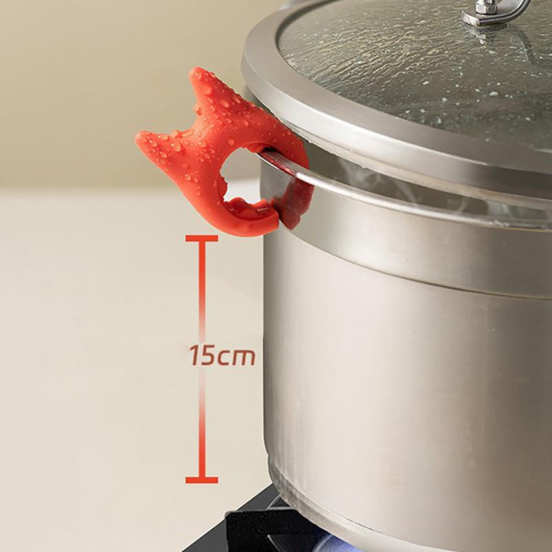 Кухонный многофункциональный держатель для лопатки, силиконовый зажим для кастрюли, препятствующий переливанию, держатель для ложки, препятствующий ожогам, кухонные гаджеты для приготовления пищи