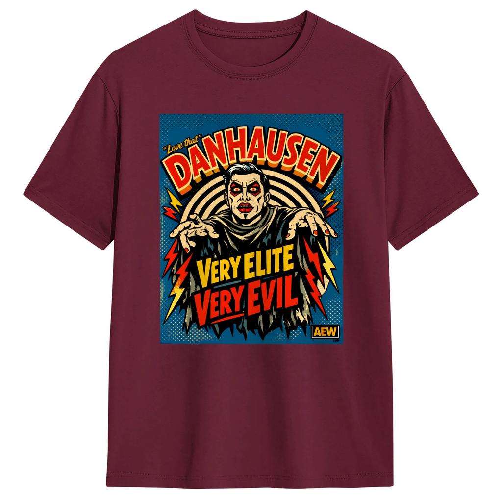 Danhausen Wrestling AEW TShirt Summer Cotton T Shirts For Mens Fashion Casual Tshirt Short Sleeve Y2K Retro Clothing