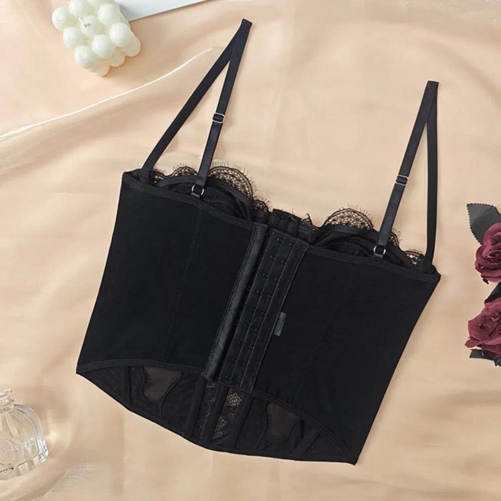 Slim fit Lace Camisole Hollow Suspender Vest Fashion Lace Corset Ladies