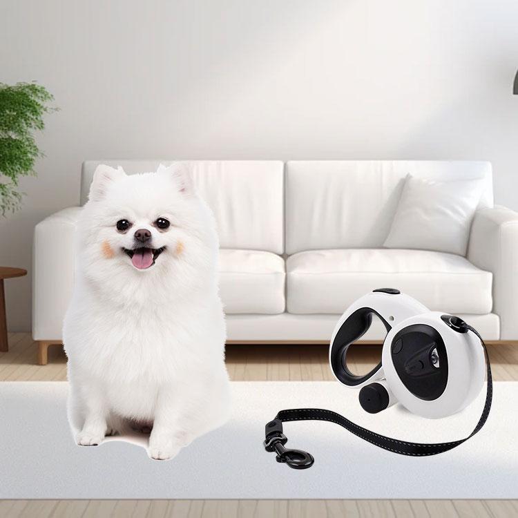 Good Quality Night Safety Retractable Dog Leash with Illumination Light 7H Runtime Built-in Light and Waste Bag