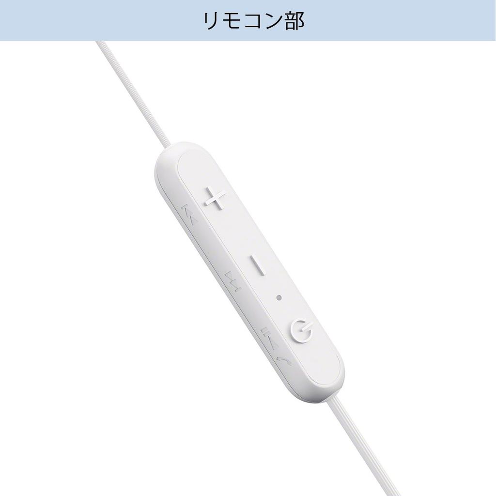 Sony Wireless Earphones Bluetooth Up To 8 Hours of Continuous with 2018 White W WI-C300 Compatible, Playback, Microphone, Model, WI-C300