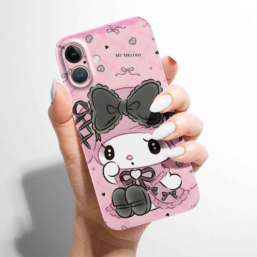 Мультяшный чехол Sanrio Kuromi для iPhone 17 Air 14 X 13 11 15 Plus XR 16 Pro Max 12 Жесткая крышка для телефона