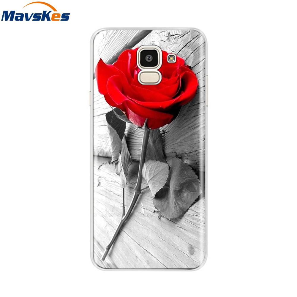 Чехол для Samsung Galaxy J6 2018 Мягкая задняя крышка из ТПУ-силикона sДля Coque Fundas Samsung J6 2018 J6 Plus 2018 Мягкие чехлы для телефона