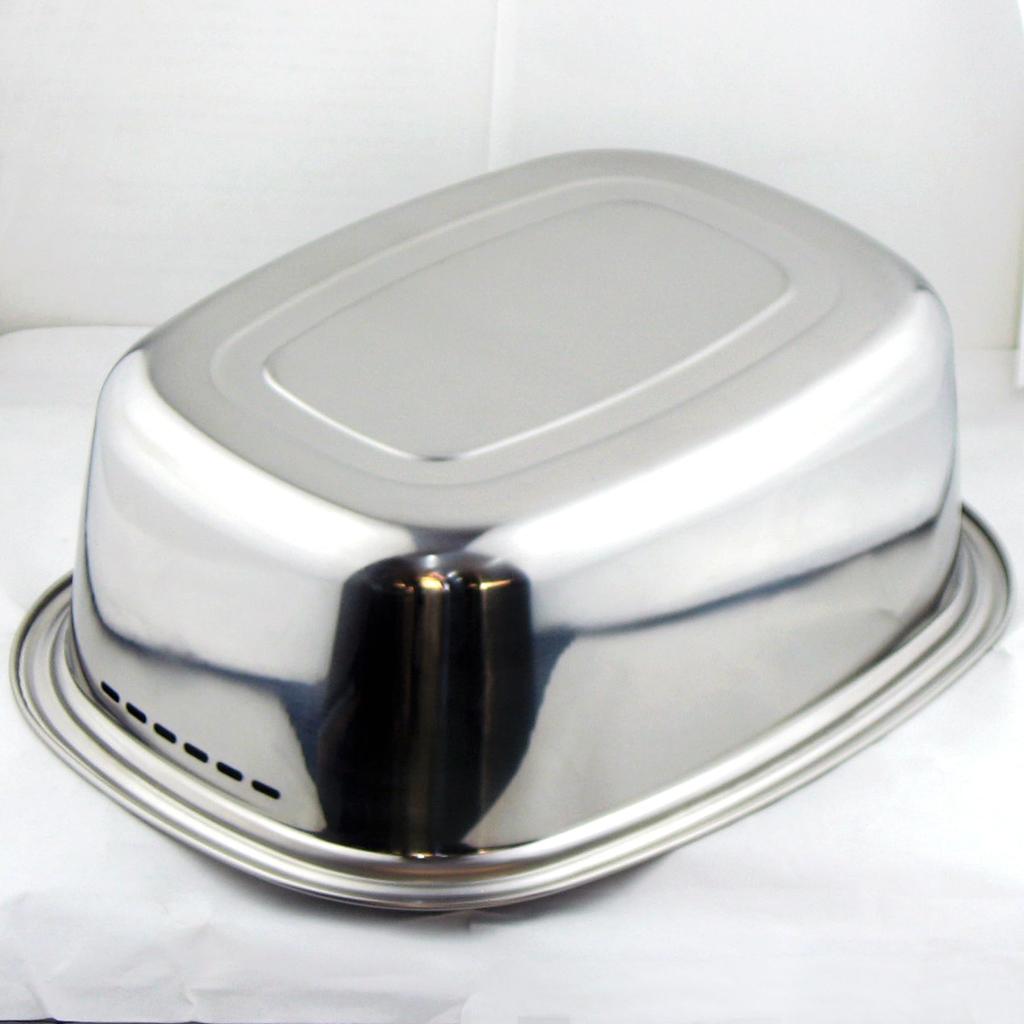 Nagao Tsubame Sanjo Oval X for Stainless Made In Japan Washtub, Shape, 37.5 28.6 Cm, Kitchen, Steel,