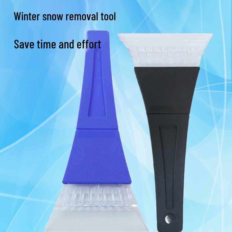 Portable Plastic Car Windshield Snow and Ice Scraper - Winter Tool, No Car Damage