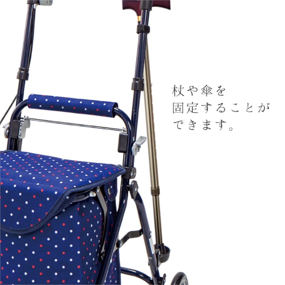 Легкая тонкая корзина в горошек темно-синий YX-371DN