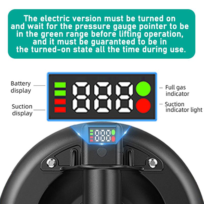 8 дюймов, 200 кг, загрузка, цифровой дисплей, вакуумная присоска, сверхмощный вакуумный разбрасыватель для адсорбции плитки, подъем гранитного стекла