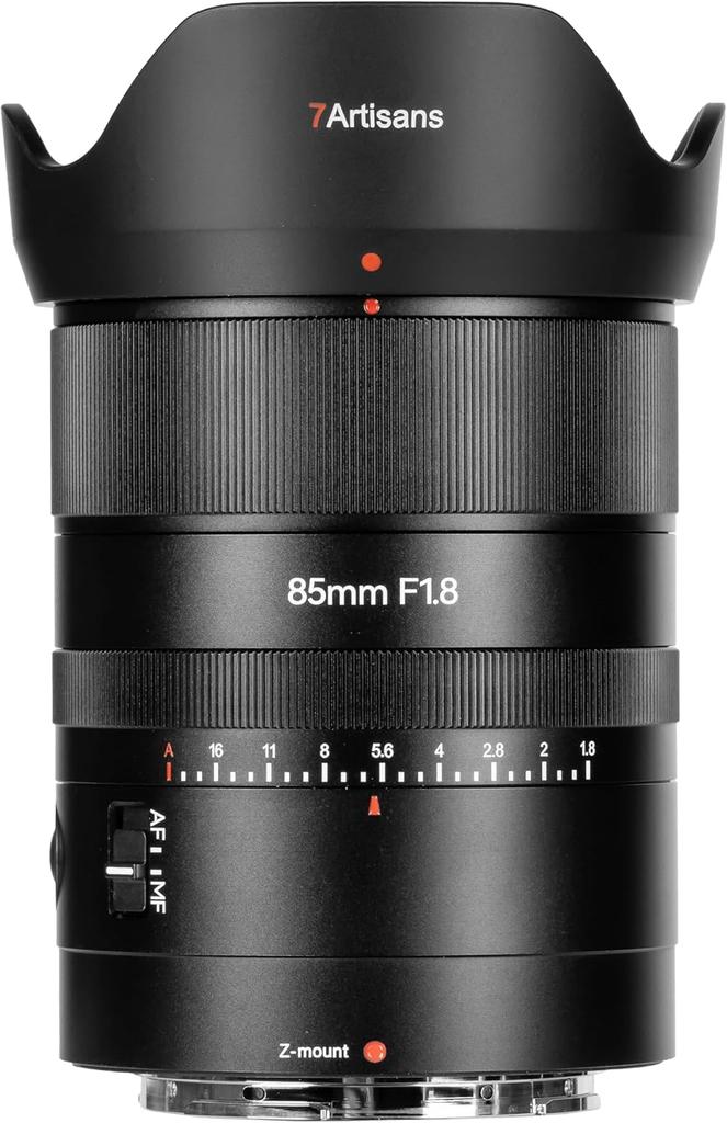 7artisans 85mm AF Medium Large Aperture F1.8 Z-Mount Lens, Full-Frame, Telephoto, Autofocus, (2-Year Warranty)