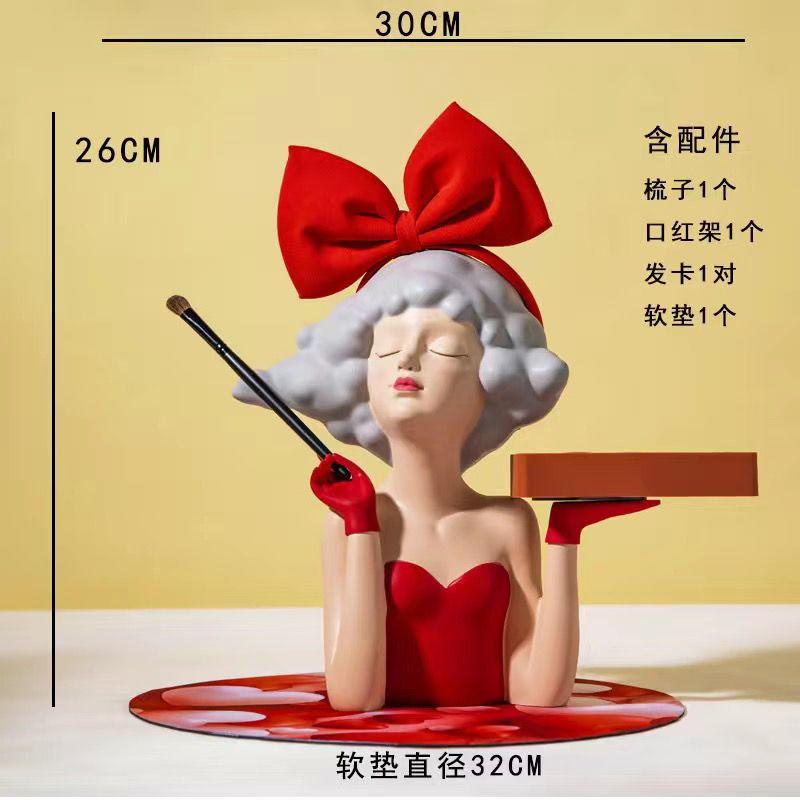 Креативные современные смоляные украшения для девочки, исцеляющий департамент, скульптура для украшения прихожей, дома, спальни, туалетного столика, фигурки, поделки