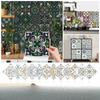 24 Pieces Crystal Film Self-adhesive Waterproof Tile Wall Sticker Kitchen Living Room Bathroom Wallpaper Decorative PVC Wallpaper
