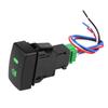 Aramox Fog Light Switch, 5 Pin Black Car On/Off Push Button Fog Light Switch for Honda Civic Accord CRV