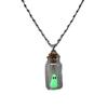 Luminous Scary Face Pendant Necklace In Glass Bottle Add Charm To Your Halloween Costume Delightful Accessories