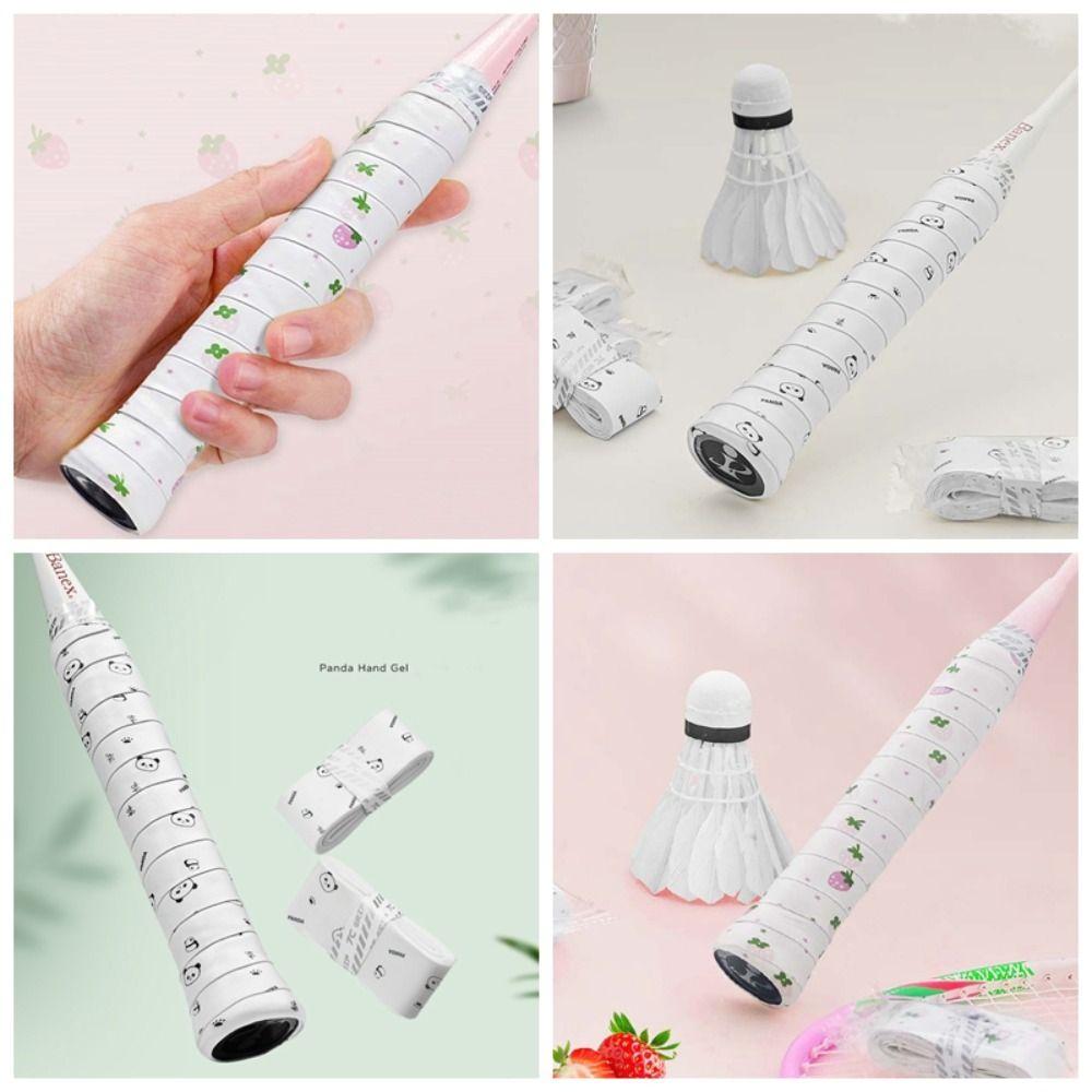 Panda Flower Badminton Sweatband Non-Slip Racket Grip Tape Badminton Grip Squash