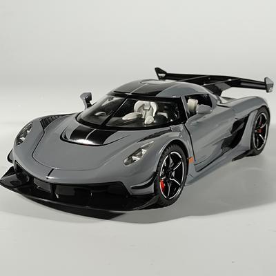 1:22 KNSG Jesko Суперкар Миниатюрная модель GT из сплава Литье под давлением Звук и свет Оттянуть Настольное украшение Симуляция Коллекция