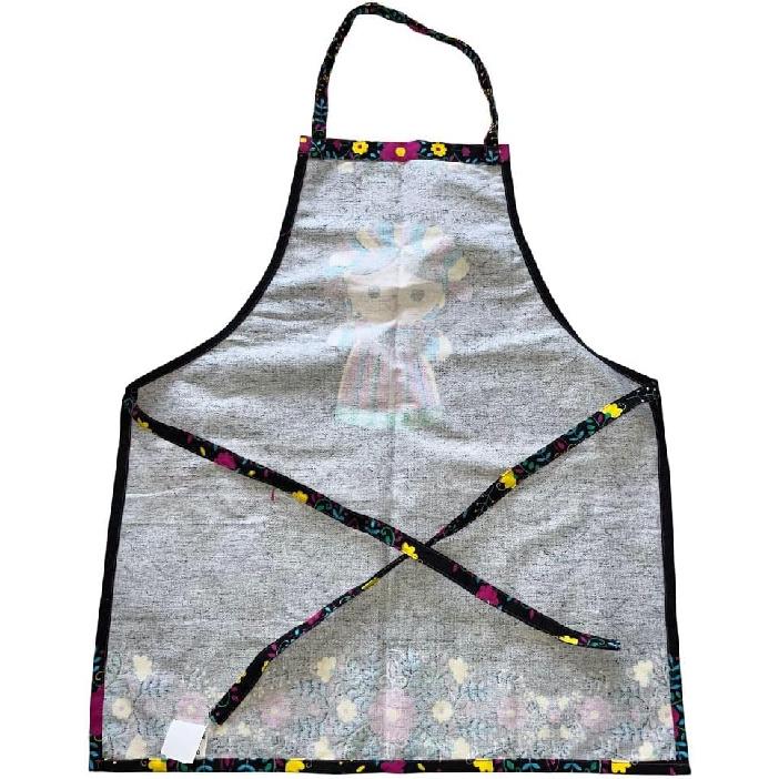 Mexican Themed Apron - 100% Cotton, Liquid Repellent, Durable, with Pocket - Ideal for Kitchen, Painting, Cleaning, Crafts