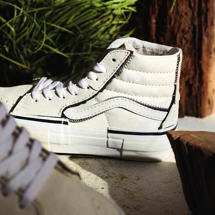 Vans Sk8-Hi Reconstruct - Marshmallow кроссовки унисекс белые VN0005UKQJM