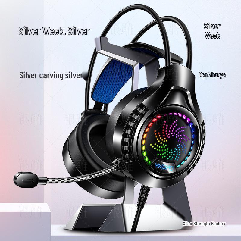 Q7 Wired Luminous 7.1 Surround Sound USB Gaming Headset (Over-ear)