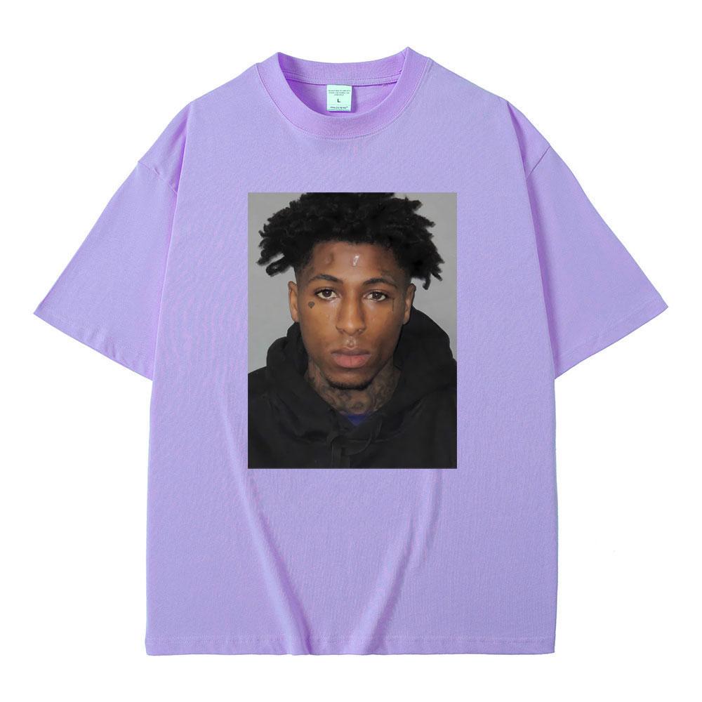 Футболка с фотографией рэпера Youngboy Never Broke Again, мужская и женская, хип-хоп, винтажная, из чистого хлопка, мужская футболка оверсайз
