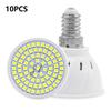 10pcs/lot E27 GU10 LED Lamp MR16 E14 220V SMD2835 48Leds Lamparas LED Spotlight Bulb Chandelier Ceiling Cold Warm White