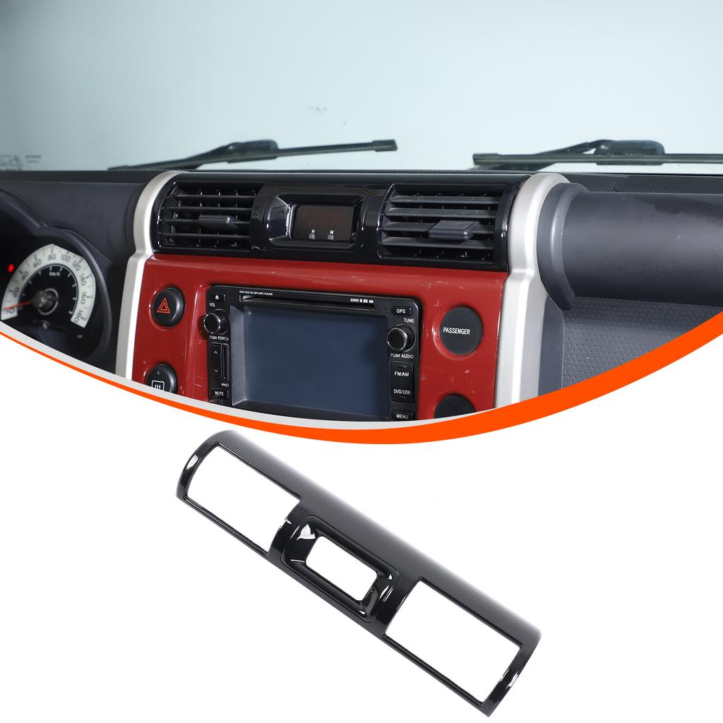 Матовая черная накладка на центральную консоль, воздуховод для Toyota FJ Cruiser 2007-
