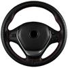 Чехол на руль автомобиля, 38 см, сделай сам, натуральная кожа, тисненая оплетка на руле с игольной нитью, автомобильный Стайлинг