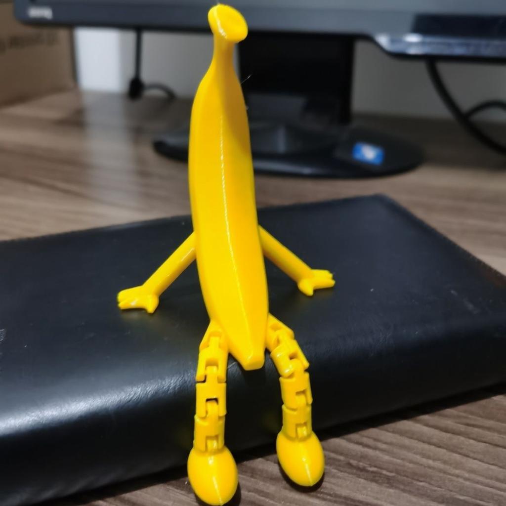 Модель банана с подвижными суставами, напечатанная на 3D-принтере, фигурка-антистресс, симуляция змеи, украшение для рабочего стола, пасхальные поделки, подарок