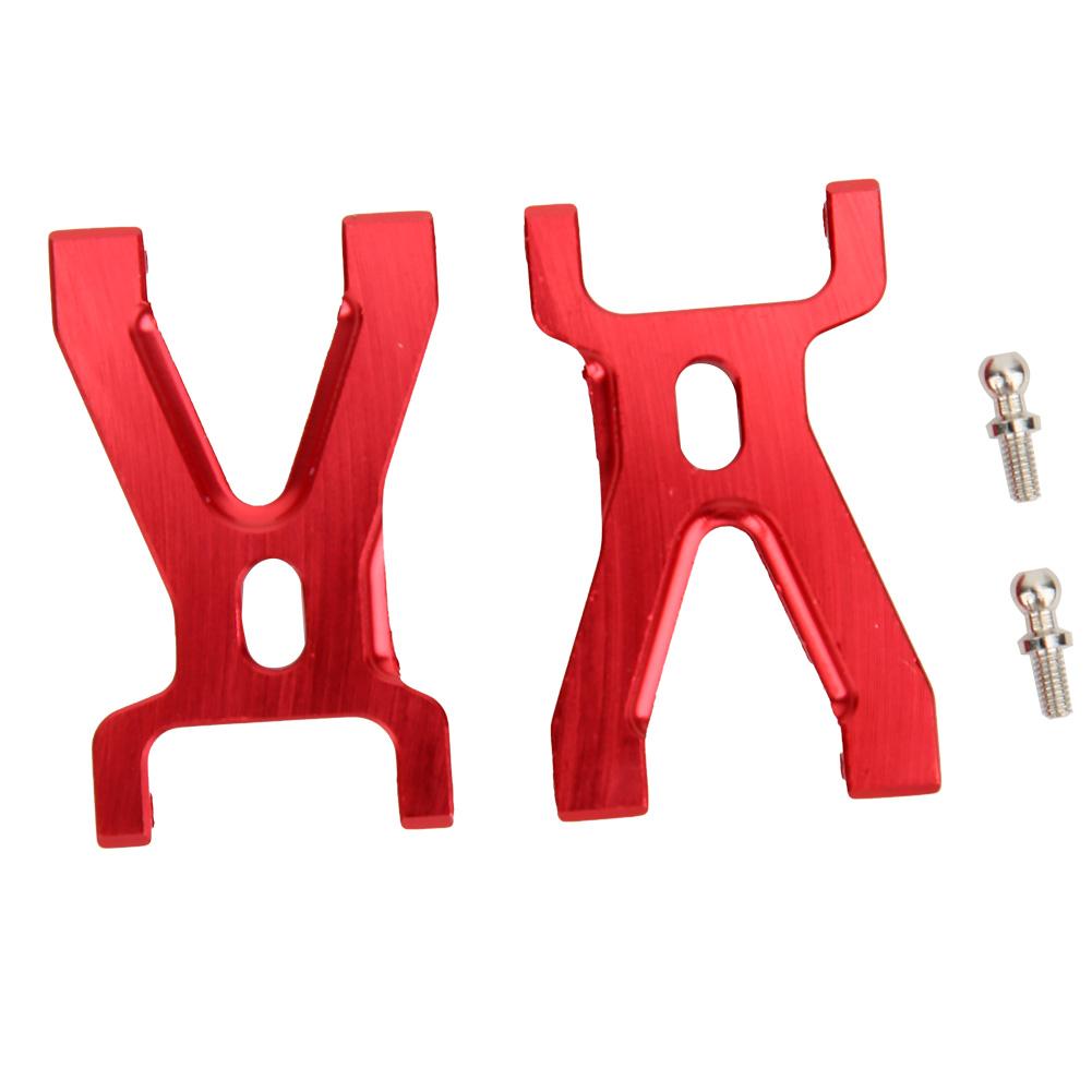 Aluminum Alloy Front Swing Arm Fit for WL 1 18 A959 A979 A969 RC High Speed Car(Red )