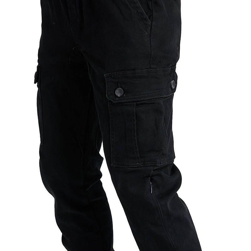 Mens Motorcycle Riding Pants With Knee Protection Tactical Cargo Design Cotton Outdoor Motorbike Protective Trousers