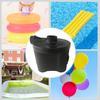 1 Set 4D Battery Air Pump with 3 Nozzles Portable Air Mattress Airbed Swimming Ring Pool Float Inflatables Electric Inflator Pump Outdoor Supplies
