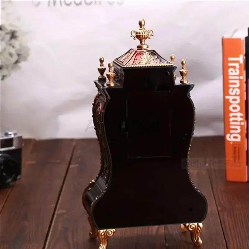 1PC 12 песен антикварные настольные часы в форме башни креативные классические декоративные качели часы гостиная тумба под телевизор настольные часы