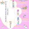 Rainbow HB Unicorns Pencils - Erasable Graphite Pencils with Erasers for Kids, Unicorn Party Favors (36 Pack)