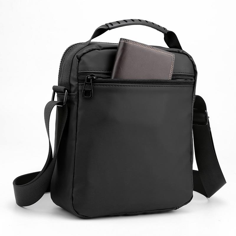 Мужская сумка на плечо, повседневная спортивная сумка на плечо, однотонная ткань Оксфорд, портативная сумка через плечо