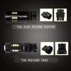 2шт 1200Lm T20 W21W LED W21 / 5W LED WY21W 7440 7443 Светодиодная лампа T25 3157 3156 p27 / 7w автомобильный тормозной фонарь заднего хода 12 В лампа указатель поворота