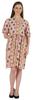 Bimba Printed Summer Shift Dress For Women V Neck Short Dress W  Pockets Western Midi