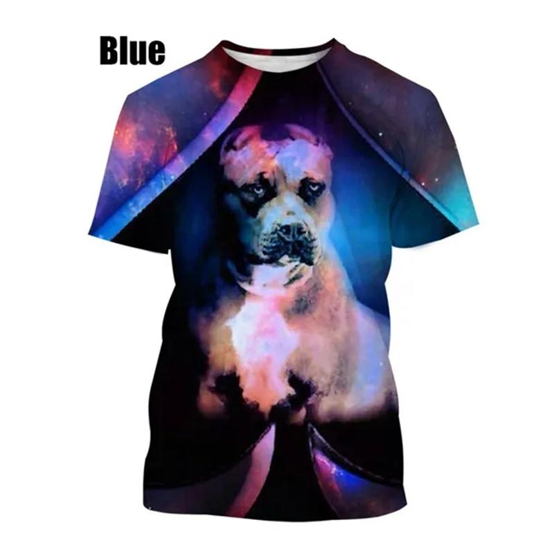 Новые модные футболки с 3D принтом Pit Bull, летние повседневные мужские и женские дышащие футболки в стиле хип-хоп с короткими рукавами, модные топы унисекс
