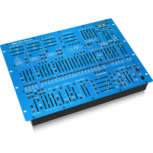 Behringer 2600 BLUE MARVIN Analog Synthesizer, Blue Model, Semi-Modular, 8U Rackmount, with Mechanical Spring Reverb