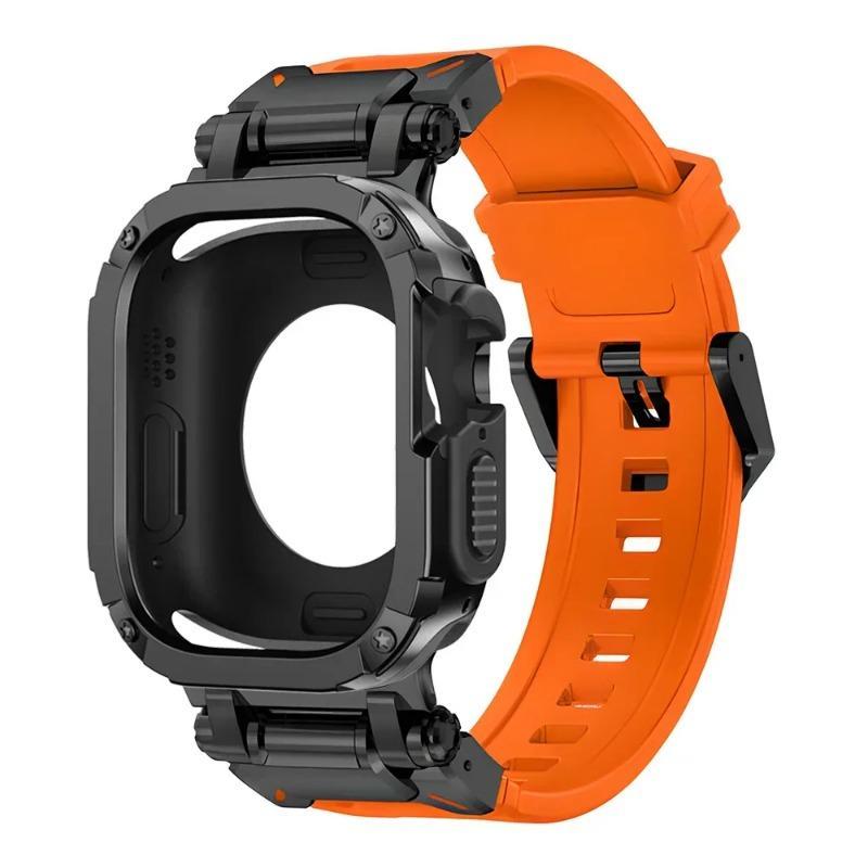 Силиконовый ремешок+Чехол Водонепроницаемый Для Apple Watch Ultra 3 2 49мм Серии 11-10 46мм для Iwatch SE 7 4-9 SE 44мм 45мм