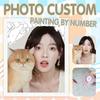 Персонализированная фотография, раскраска по номерам на заказ для взрослых, масляная картина, акриловая краска, наборы для раскрашивания по номерам на холсте, подарок личности