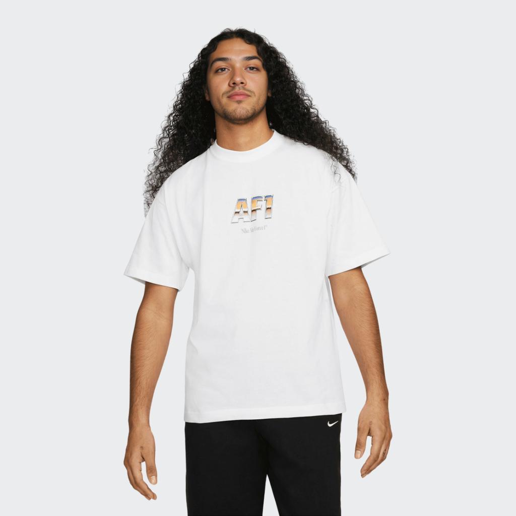 Nike Alphabet Print Casual Straight Short Sleeve T-Shirt Men Tops White DR5756-100