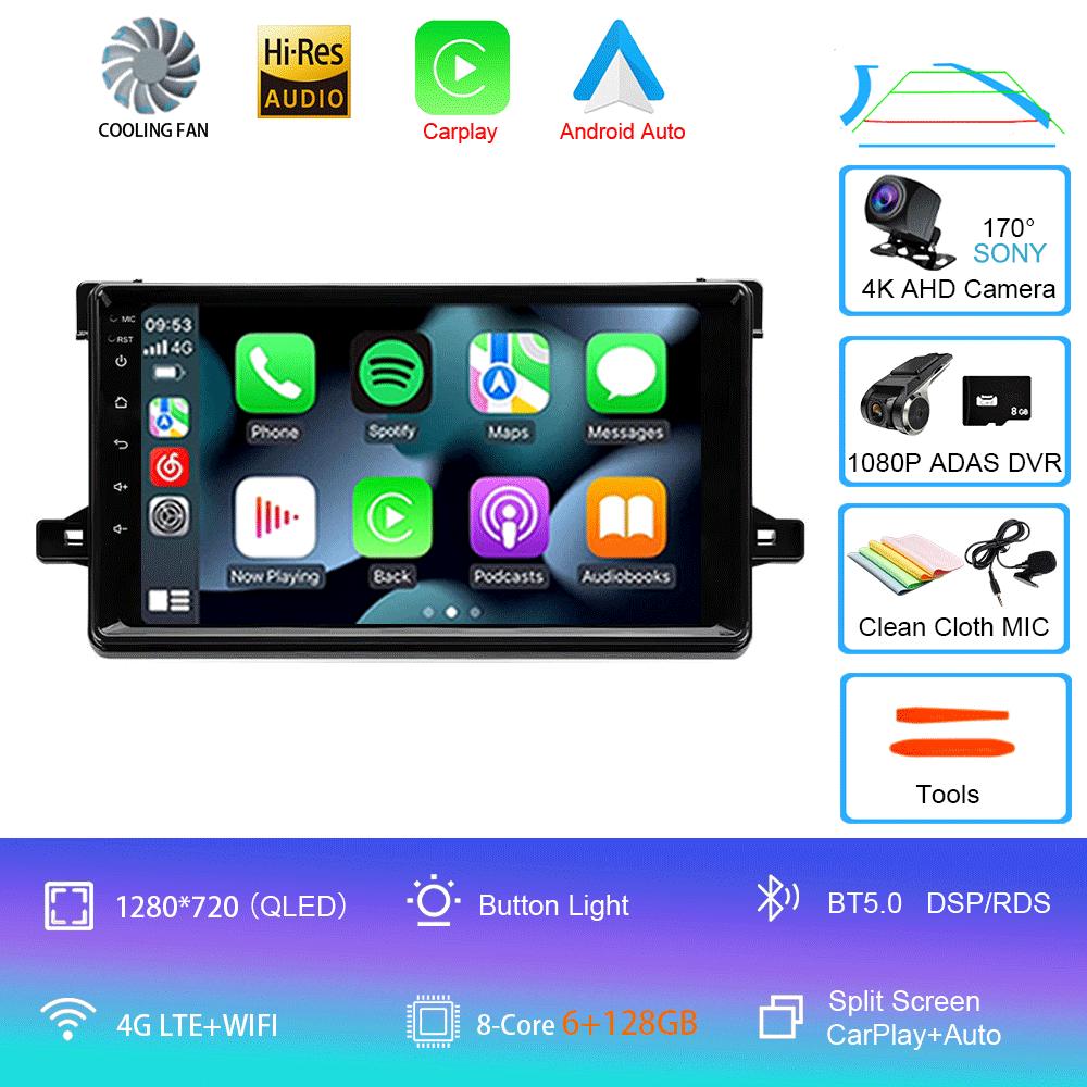Android 14 для Toyota Prius XW50 2015 2016 2017 2018 2019 2020 Автомобильное радио GPS Carplay Мультимедийный плеер Навигация Стерео Авто BT