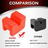 2Pcs Universal Slotted Jack Pad Adapters Car Lift Support Block with Frame Rail & Pinch Weld Protector with Anti-Slip Grip Safe