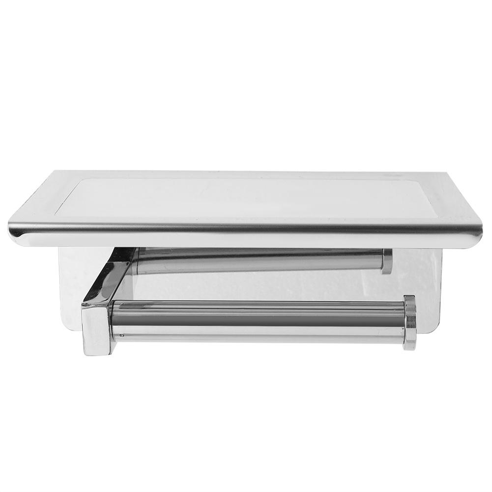 Держатель рулонной бумаги для ванной из нержавеющей стали Стойка для хранения бумажных полотенец Держатель для телефона