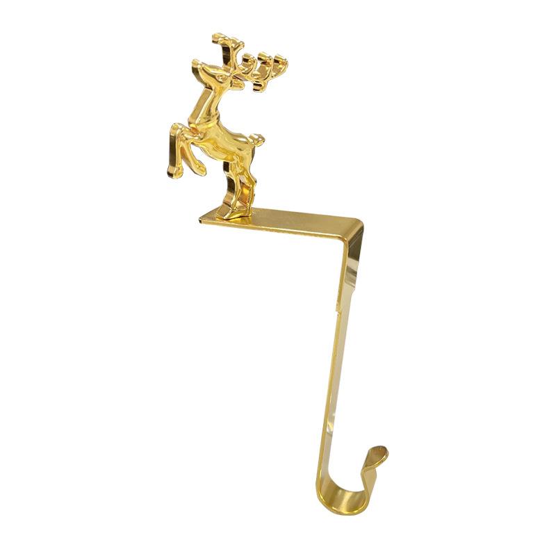 1 шт. Рождественский кулон Снежинка Лось Снеговик Форма дерева Металлический крючок для двери камина Шкаф Рождественская вечеринка Навидад Декор года