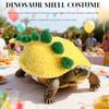 Knitted Fabric Turtle Shell Costume Adjustable Strap Reptile Costume Pet Sweater  Cosplay Party