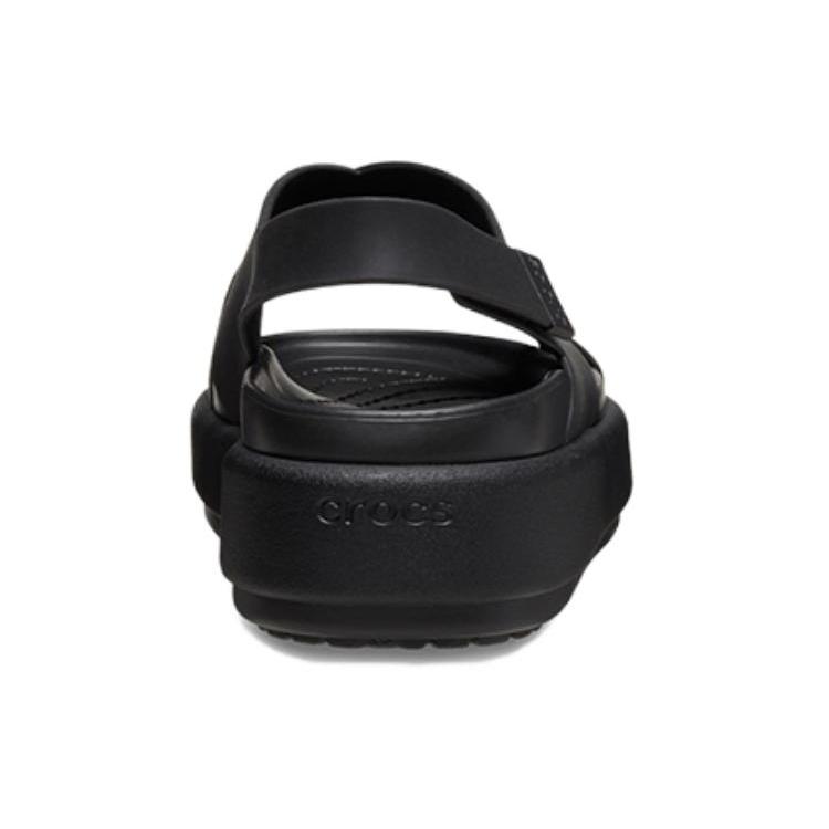 Crocs Женские сандалии Brooklyn Luxe с перекрестными ремешками 'Черные' 209407-060