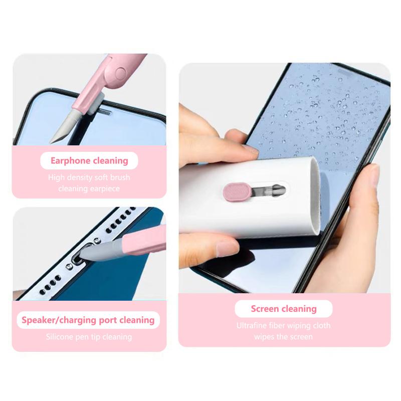 7 в 1 набор для чистки клавиатуры, многофункциональная электронная щетка для чистки, инструменты для ПК, монитора, телевизора, телефона