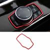 Red Aluminum Console Multimedia Knob Frame Trim For BMW X3 G01 X4 G02 2018-