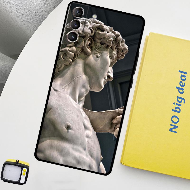 Чехол для телефона с рисунком Микеланджело для Samsung Galaxy S25 Ultra S20 S21 S22 S23 Plus S24 Ultra S9 S10 S25 FE